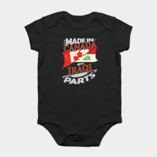 Made In Canada With Iraqi Parts - Gift for Iraqi From Iraq Baby Bodysuit